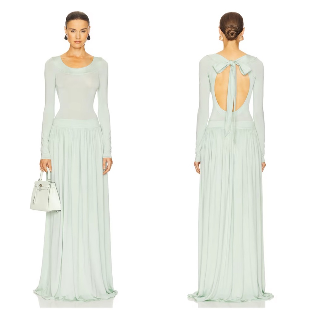 Helsa Aesther Jersey Dress in Seafoam Size L